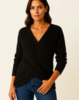 Womens Sweater Beige High Neck Cable Knit Soft Relaxed Fit for Autumn and Winter 2