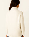 Womens Turtleneck Sweater Grey Soft Knit Comfortable Elegant Design 2