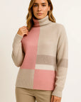 Womens Turtleneck Sweater Gray Soft Knit Comfortable Casual 4