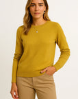 Womens Sweater O-Neck Gray Wool Casual Pullover Autumn Winter Knitwear 2