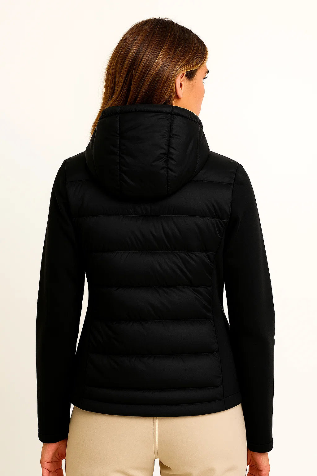 Womens Winter Coat Lightweight Down Jacket Gray with Hood 3