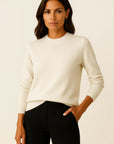 Womens Pullover Sweater Soft Knit Mock Neck Casual Gray 6