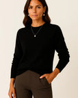 Womens Pullover Sweater Soft Knit Mock Neck Casual Gray 4