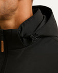 Men's Puffer Jacket Insulated Water-Resistant Nylon-Polyester with Hood