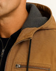 Men's Vintage Winter Jacket Brown Structured Design Comfortable Fit