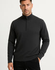 Men's Half Zip Sweater Merino Wool Casual Loose Fit Knitwear