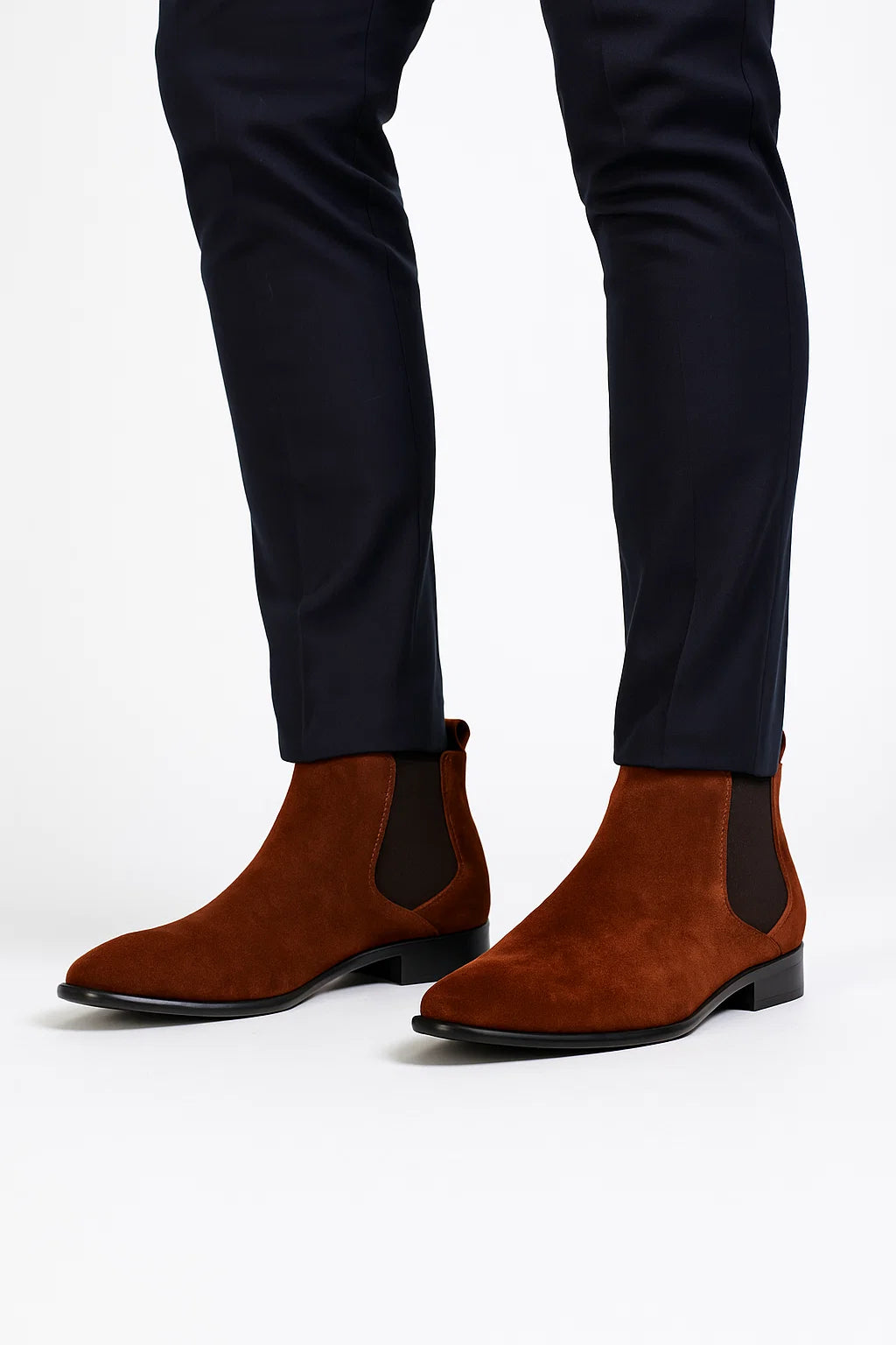 Men&#39;s Chelsea Boots Faux Suede Classic Design Slip-On