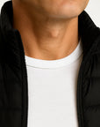 Men's Puffer Vest Cotton-Padded Sleeveless Winter Jacket