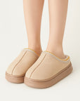 Women's Slippers Plush Casual Winter Flats Cozy Platform Design