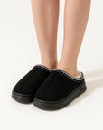 Women's Slippers Plush Casual Winter Flats Cozy Platform Design