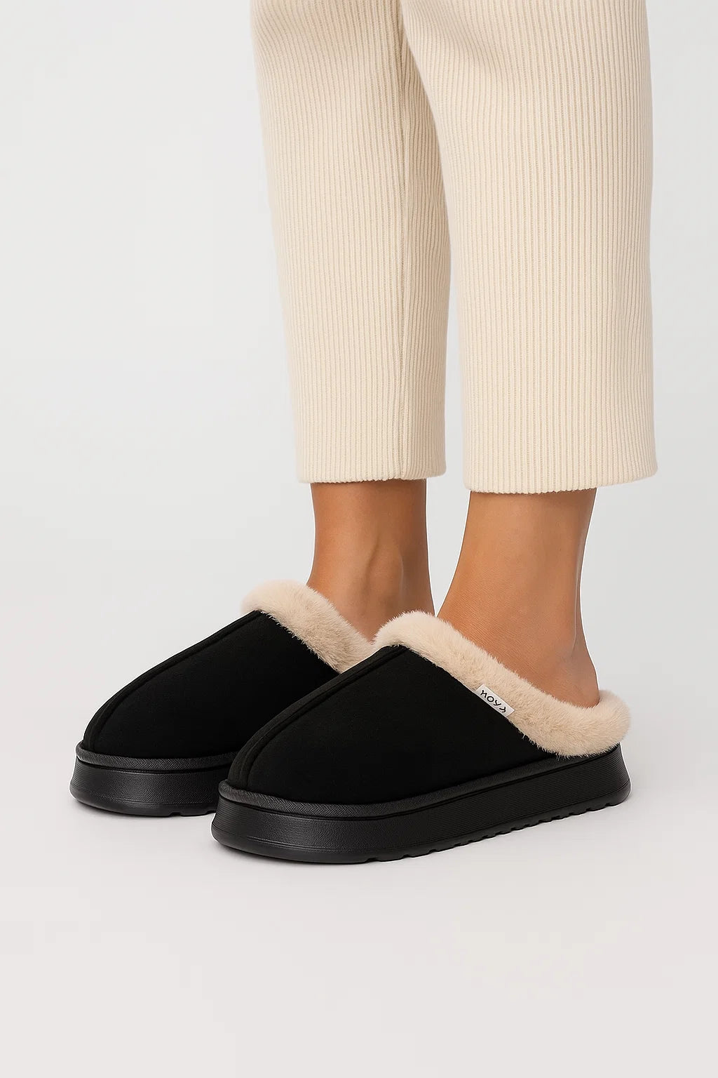 Women&#39;s Slippers Fluffy EVA Thick Sole Indoor Anti-Slip Warm Comfort