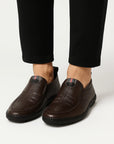 Men's Loafers PU Leather Slip-On Casual Non-Slip Shoes