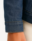 Men's Fleece Jacket Denim Thickened Winter Loose Fit
