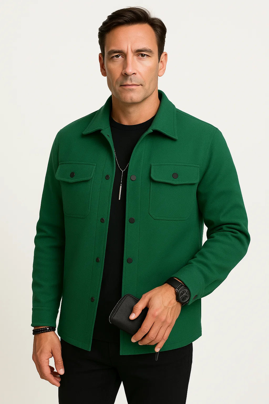 Men&#39;s Winter Coat Wool Blend Water-Resistant Insulated