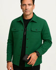 Men's Winter Coat Wool Blend Water-Resistant Insulated