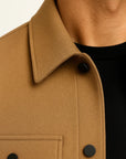 Men's Winter Coat Wool Blend Water-Resistant Insulated