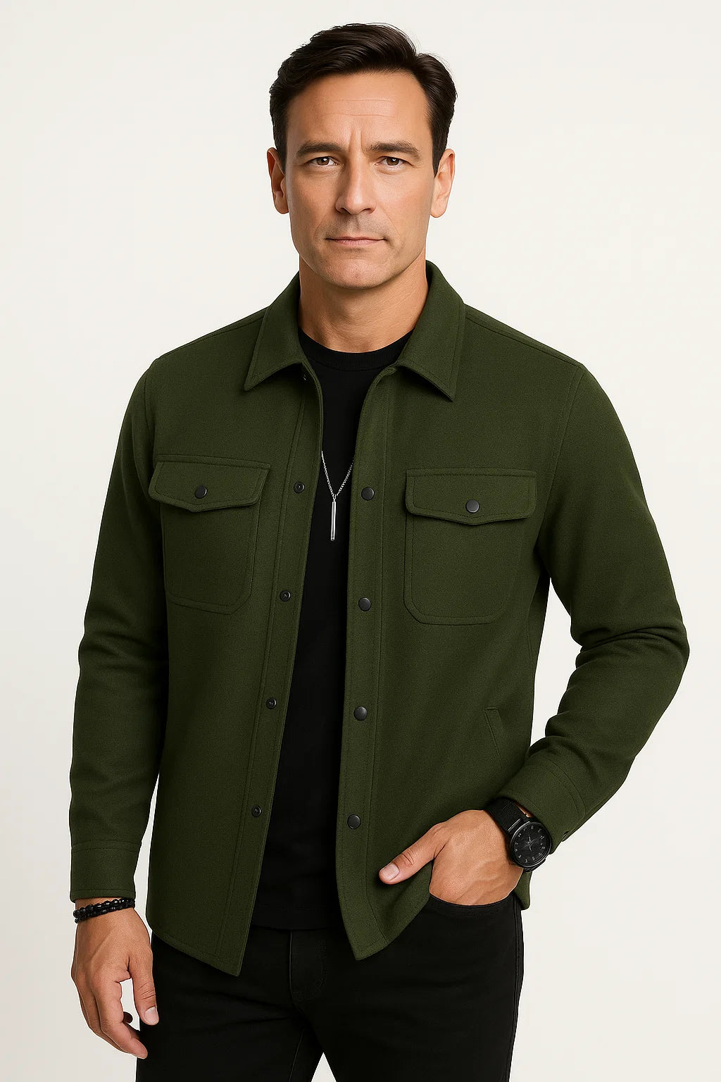 Men&#39;s Winter Coat Wool Blend Water-Resistant Insulated