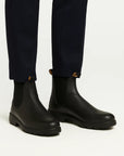 Men's Chelsea Boots PU Leather Ankle Length with Elastic Panels