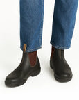 Men's Chelsea Boots PU Leather Ankle Length with Elastic Panels