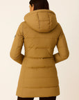 Women's Black Puffer Jacket Insulated Polyester Elegant Design for Fall and Winter