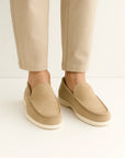 Men's Suede Loafers Brown Casual Slip-On Driving Flats
