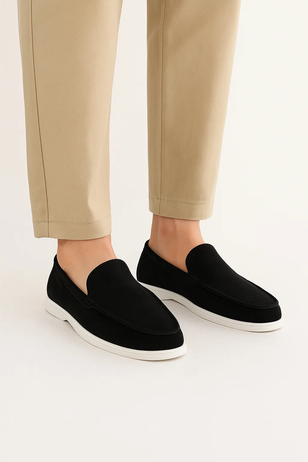 Men&#39;s Suede Loafers Brown Casual Slip-On Driving Flats