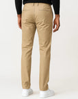 Men's Chino Pants Khaki Cotton Stretch Straight Fit