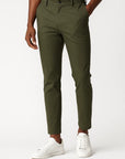 Men's Chino Pants Khaki Stretch Fabric Modern Fit