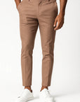 Men's Chino Pants Khaki Stretch Fabric Modern Fit