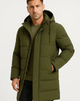 Men's Waterproof Puffer Jacket Insulated Black