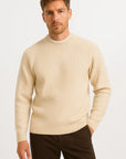 Men's Sweater Merino Wool O-neck Long Sleeve Raglan