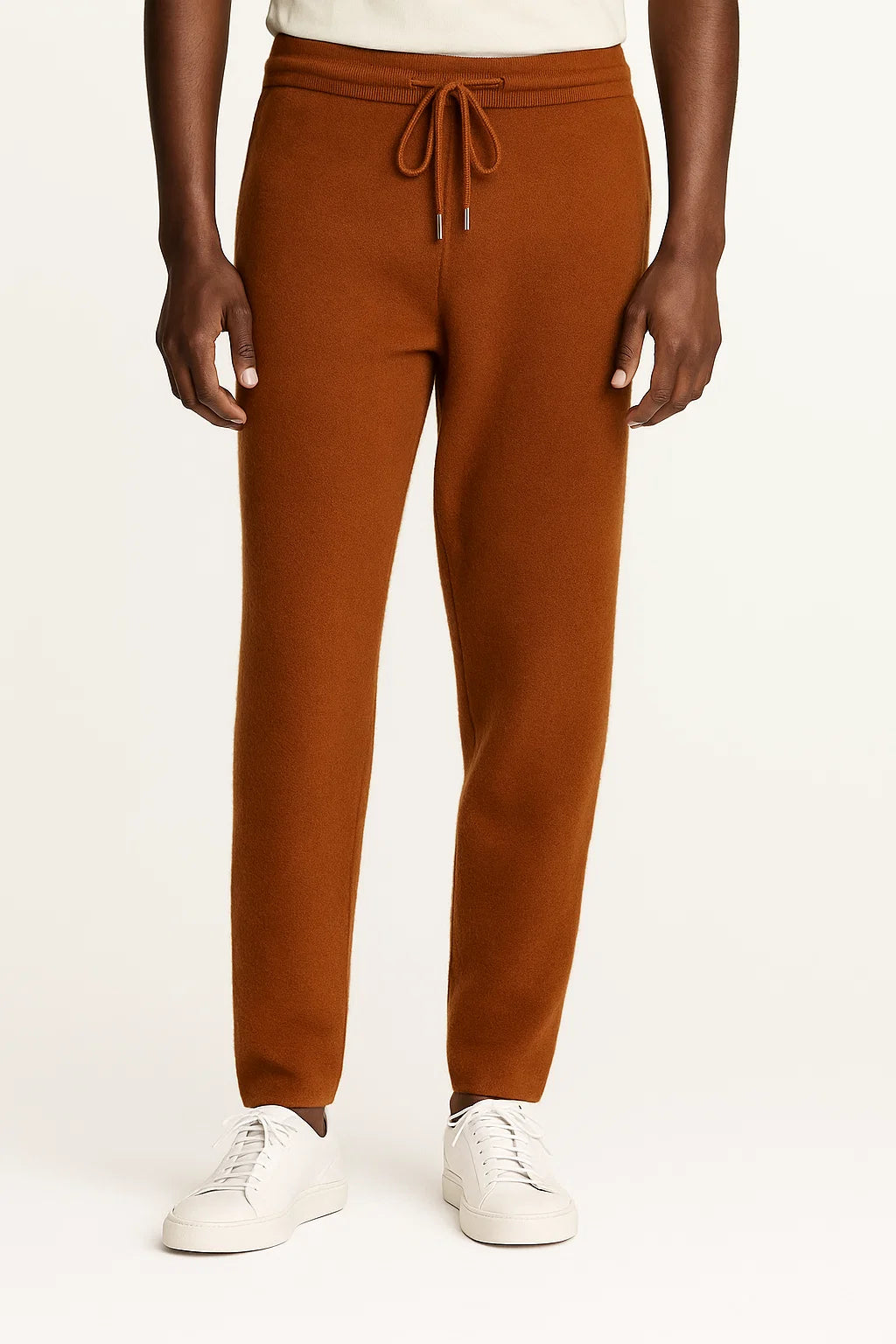 Men&#39;s Pants Merino Wool High Waist Thick Casual Warm