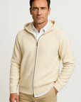 Men's Cardigan Merino Wool Hooded Thick Knit Jacket