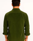 Men's Overshirt Jacket Corduroy Relaxed Fit Button-Up