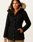 Women's Winter Coat Hooded Flattering Fit Insulated