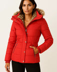 Women's Winter Coat Hooded Flattering Fit Insulated
