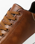 Men's Sneakers Business Casual Durable PVC Lace-Up