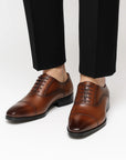 Men's Black Dress Shoes Leather Derby Formal Business Wedding