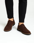 Men's Oxford Shoes Suede Leather Lace-Up Business Casual