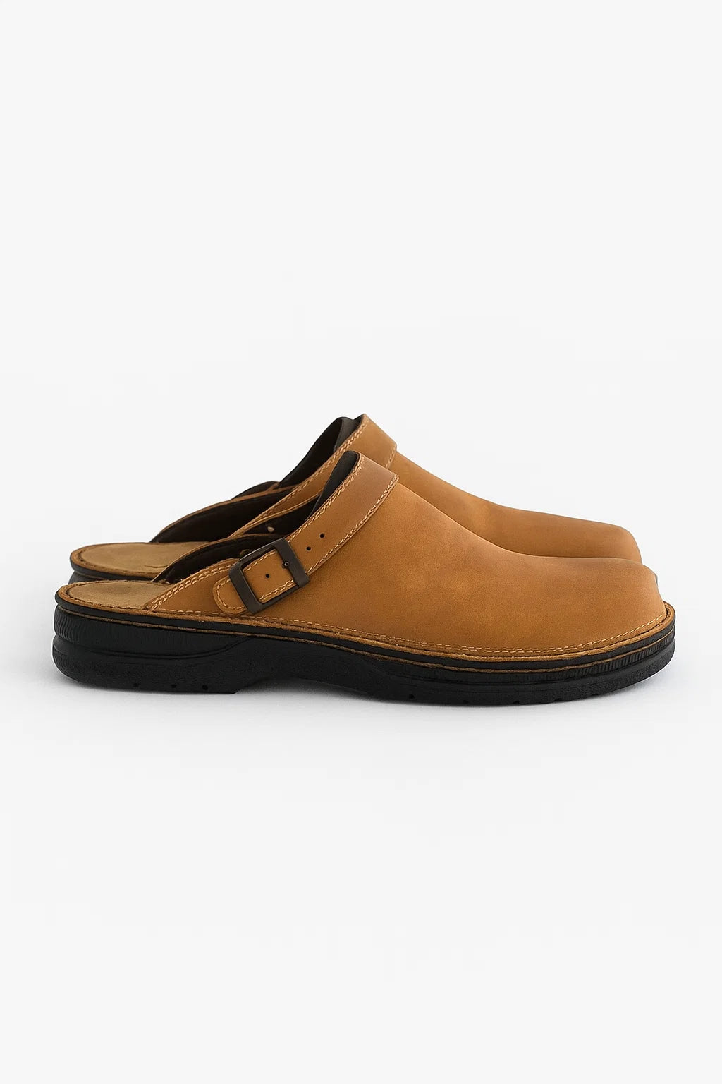 Unisex Slippers Orthopaedic EVA Insole Square Toe PU Upper