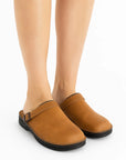 Unisex Slippers Orthopaedic EVA Insole Square Toe PU Upper