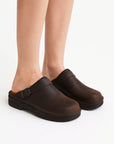 Unisex Slippers Orthopaedic EVA Insole Square Toe PU Upper