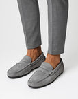 Men's Leather Loafers Slip-On Brown Casual Comfort Shoes